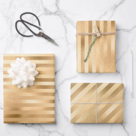 Mooie gouden bruiloft inpakpapier vel