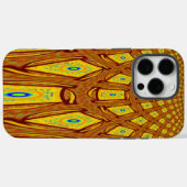 Mooie Gouden Bruin Afrikaanse Tribal Print vector Case-Mate iPhone Case (Achterkant (horizontaal))