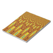 Mooie Gouden Bruin Afrikaanse Tribal Print vector Notitieblok (Linkerzijde)