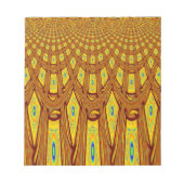 Mooie Gouden Bruin Afrikaanse Tribal Print vector Notitieblok (Voorkant)