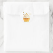 Mooie Gouden Cupcake Stickers (Tas)