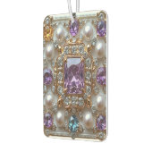 Mooie gouden edelstenen  diamanten parels luchtverfrisser (Links)