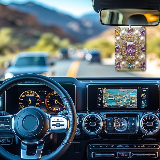 Mooie gouden edelstenen  diamanten parels luchtverfrisser