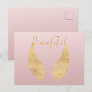 Mooie Gouden Engel Briefkaart