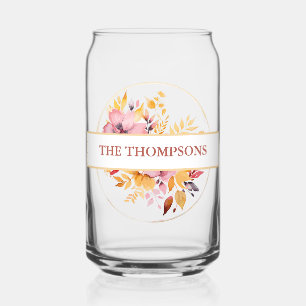 Mooie gouden gele monogram trouw  blikvorm glas