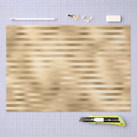 Mooie gouden gestreepte trouw tissuepapier (Craft)