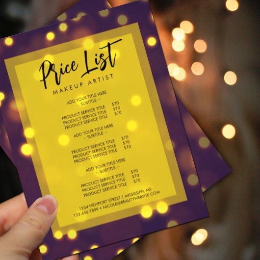 Mooie Gouden Glitters aanbieding promo Flyer