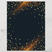 Mooie Gouden Glitters vakantie-uitverkoop promotie Flyer (Achterkant)