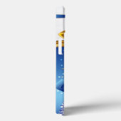 Mooie gouden kerstballetjes met blauwe poot Case-Mate iPhone case (Achterkant / Rechts)