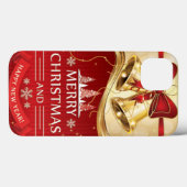 Mooie gouden kerstballetjes met rode boe Case-Mate iPhone case (Achterkant (horizontaal))