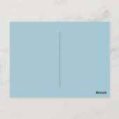 Mooie gouden kerstboom blauw briefkaart (Achterkant)