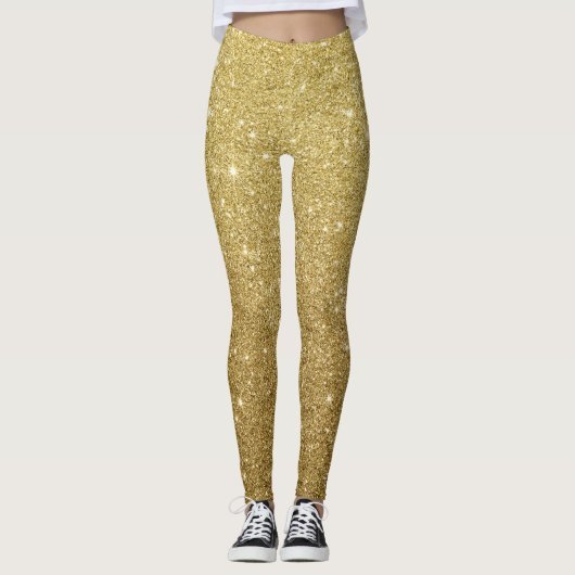 Mooie gouden Leggings (Voorkant)