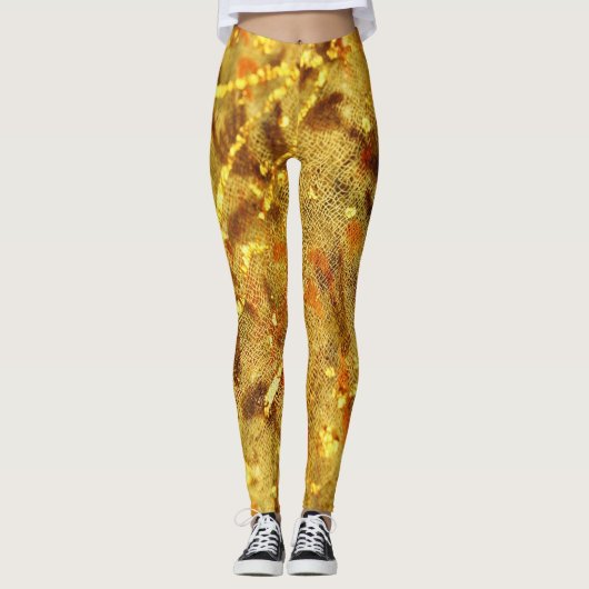 Mooie gouden leggings (Voorkant)