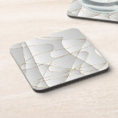 Mooie gouden lijnen bier onderzetter (Linkerzijde)