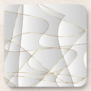 Mooie gouden lijnen bier onderzetter