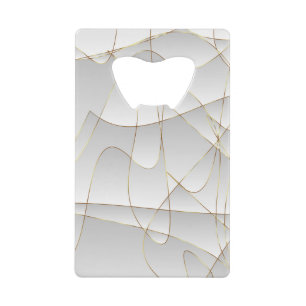 Mooie gouden lijnen creditkaart flessenopener