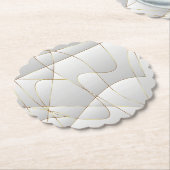 Mooie gouden lijnen kartonnen onderzetters (Gekanteld)