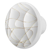 Mooie gouden lijnen keramische knop (Rechts)