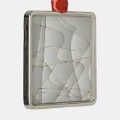 Mooie gouden lijnen metalen ornament (Rechts)