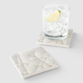 Mooie gouden lijnen stenen onderzetter (Zijkant)