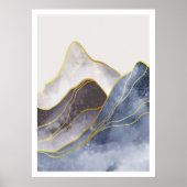 Mooie gouden lijnkunst poster (Voorkant)