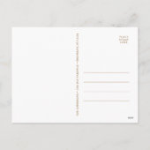 Mooie Gouden Lijst Modern Schrift 2 FOTO Feestdagenkaart (Achterkant)