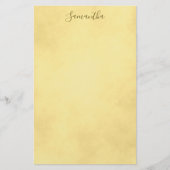 Mooie Gouden Perkament Briefpapier (Voorkant)