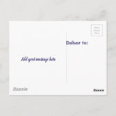 Mooie Gouden Poot Groet Briefkaart (Achterkant)