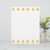 Mooie Gouden Pootjes Papier Vellen (Staand voorkant)