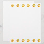 Mooie Gouden Pootjes Papier Vellen (Voorkant / Achterkant)