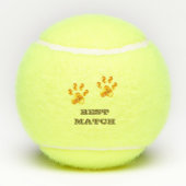 Mooie Gouden poten Tennisballen (Achterkant)