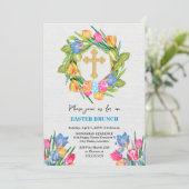 Mooie gouden rastereieren Tulpen Kaart (Staand voorkant)