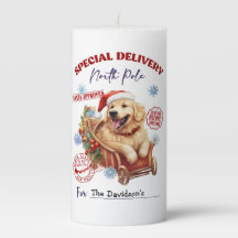 Mooie gouden retriever zuilkaars