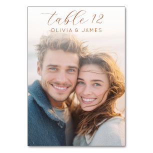 Mooie Gouden Romantische Foto Kaart