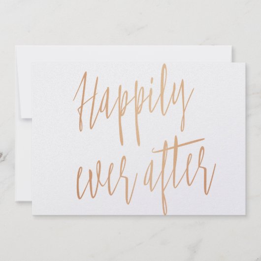 Mooie gouden roos "Gelukkig ooit daarna" (Voorkant)