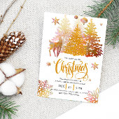 Mooie gouden roze kerstfeestrondjes kaart