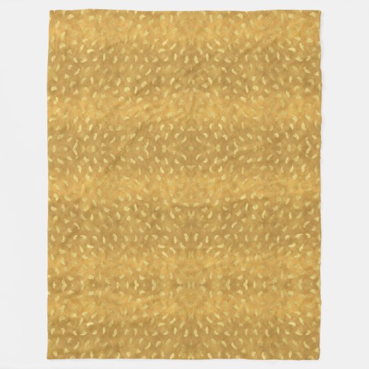 Mooie Gouden Samenvatting Glam Fleece Deken (Voorkant)