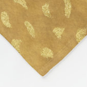 Mooie Gouden Samenvatting Glam Fleece Deken (Hoek)