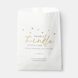 Mooie Gouden Sterren Twinkle Twinkle Baby Shower F Bedankzakje