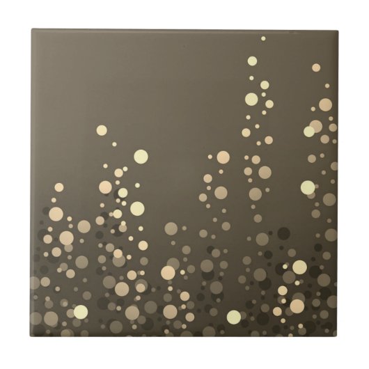 Mooie gouden stip huis tegels tegeltje (Voorkant)