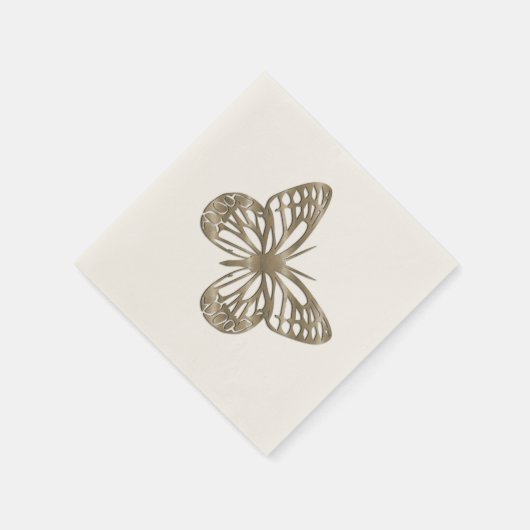 Mooie Gouden Vlinder Servet (Hoek)