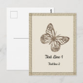 Mooie Gouden Vlinders Dank je Feestje Baby Briefkaart (Voorkant / Achterkant)