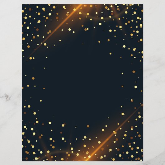 Mooie Gouden Vonken vakantie sale promotie  Flyer (Achterkant)