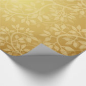 Mooie gouden wijn cadeaupapier (Hoek)