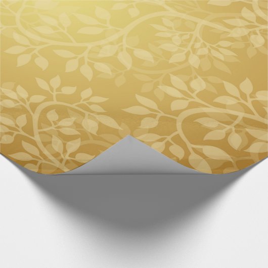 Mooie gouden wijn cadeaupapier (Hoek)