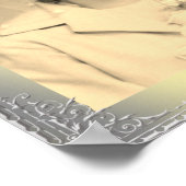 Mooie gouden zilveren grens lijst, aangepaste foto poster (Hoek)
