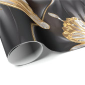 Mooie gouden & zilveren vlinders cadeaupapier (Rol Hoek)