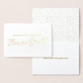 Mooie goudfolie zul je mijn Bloemenmeisje zijn Folie Kaarten (Display)