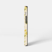 Mooie goudgele boerderij bloemmotief iPhone hoesje (Linkerkant)