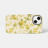 Mooie goudgele boerderij bloemmotief iPhone hoesje (Achterkant horizontaal)
